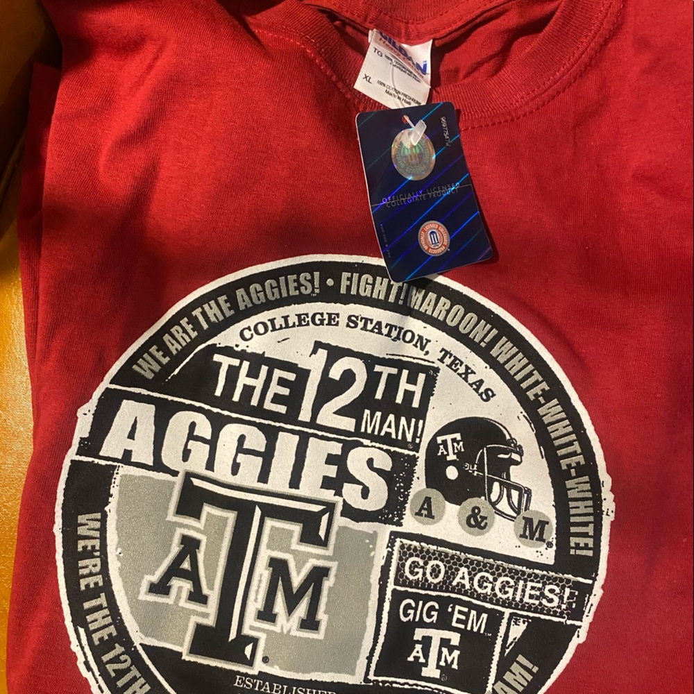 Vintage Texas A&M Aggies 12th man Shitt NWT XL